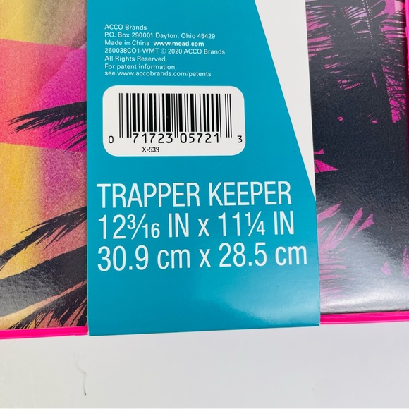 Mead Original Trapper Keeper Binder Retro Portfolio Vintage Style SUNSET Pink - Picture 8 of 8